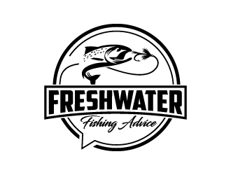 Freshwater Fishing Advice logo design by sakarep