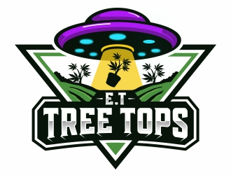 E.T Tree Tops logo design by Mardhi