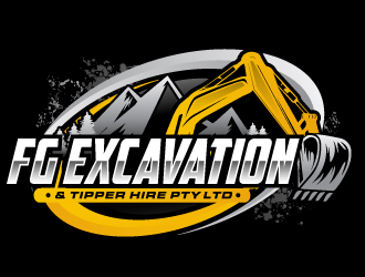 FG Excavation & Tipper Hire PtyLtd logo design by ElonStark