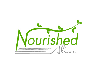 Nourished Alive logo design by pilKB