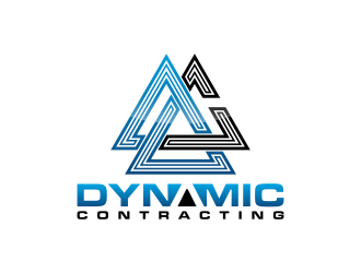 Dynamic Contracting logo design by BlessedArt
