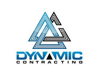 Dynamic Contracting logo design by BlessedArt