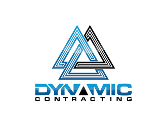Dynamic Contracting logo design by BlessedArt