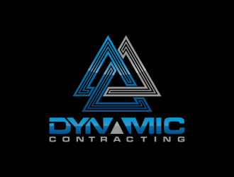 Dynamic Contracting logo design by BlessedArt