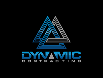 Dynamic Contracting logo design by BlessedArt