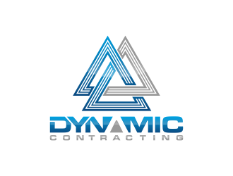 Dynamic Contracting logo design by BlessedArt