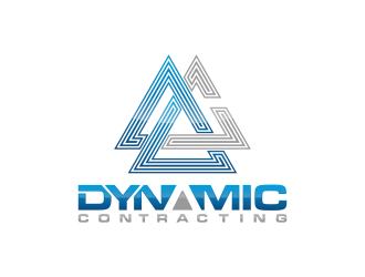 Dynamic Contracting logo design by BlessedArt