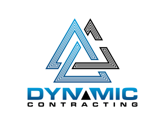 Dynamic Contracting logo design by BlessedArt