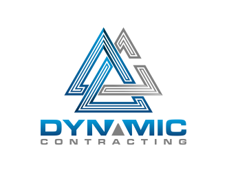 Dynamic Contracting logo design by BlessedArt