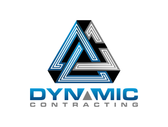 Dynamic Contracting logo design by BlessedArt