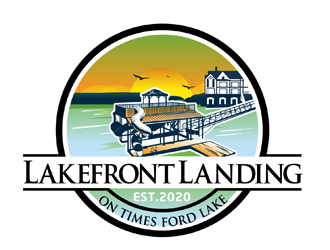Lakefront Landing on Tims Ford Lake logo design by DreamLogoDesign