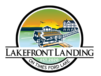 Lakefront Landing on Tims Ford Lake logo design by DreamLogoDesign