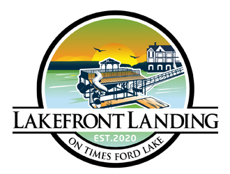 Lakefront Landing on Tims Ford Lake logo design by DreamLogoDesign