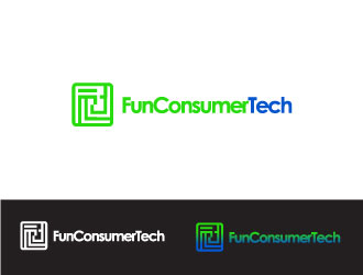 Fun Consumer Tech logo design by Masibens