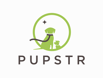 Pupstr logo design by DuckOn