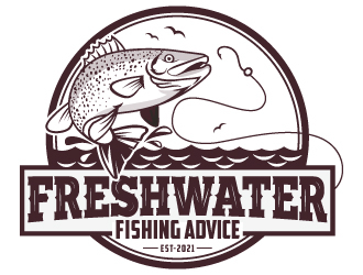 Freshwater Fishing Advice logo design by LucidSketch