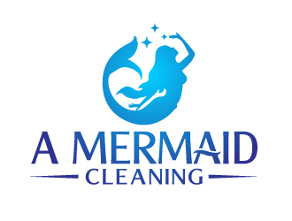 A mermaid cleaning LLC  logo design by jaize
