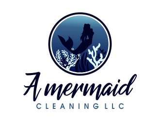 A mermaid cleaning LLC  logo design by JessicaLopes