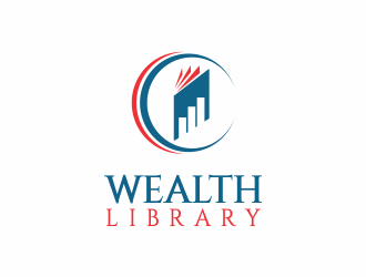 Wealth Library logo design by up2date