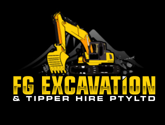 FG Excavation & Tipper Hire PtyLtd logo design by ElonStark