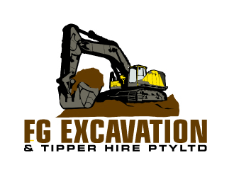 FG Excavation & Tipper Hire PtyLtd logo design by ElonStark