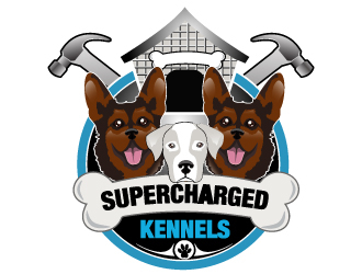 Supercharged Kennels logo design by Suvendu