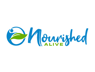 Nourished Alive logo design by ElonStark