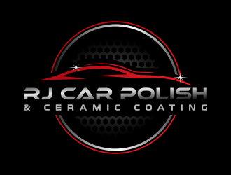 RJ CAR POLISH & CERAMIC COATING logo design by berkahnenen
