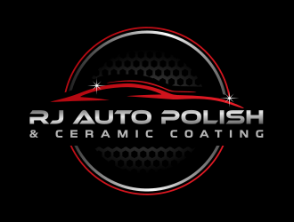 RJ CAR POLISH & CERAMIC COATING logo design by berkahnenen