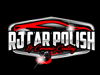 RJ CAR POLISH & CERAMIC COATING logo design by ElonStark