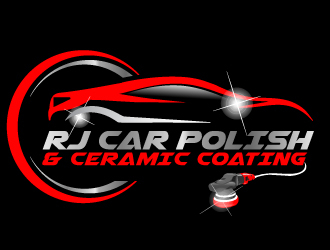 RJ CAR POLISH & CERAMIC COATING logo design by ElonStark