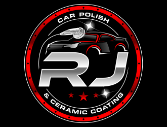 RJ CAR POLISH & CERAMIC COATING logo design by ingepro