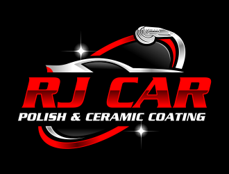 RJ CAR POLISH & CERAMIC COATING logo design by ingepro