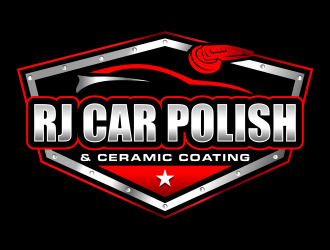 RJ CAR POLISH & CERAMIC COATING logo design by ingepro