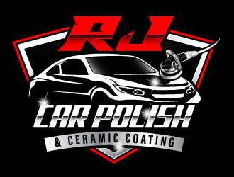 RJ CAR POLISH & CERAMIC COATING logo design by daywalker
