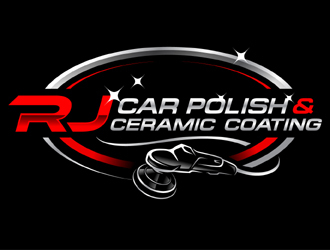 RJ CAR POLISH & CERAMIC COATING logo design by MAXR