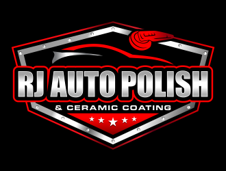 RJ CAR POLISH & CERAMIC COATING logo design by ingepro