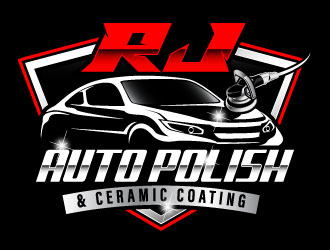 RJ CAR POLISH & CERAMIC COATING logo design by daywalker