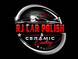RJ CAR POLISH & CERAMIC COATING logo design by Suvendu