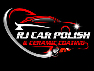 RJ CAR POLISH & CERAMIC COATING logo design by LogoQueen