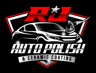 RJ CAR POLISH & CERAMIC COATING logo design by daywalker