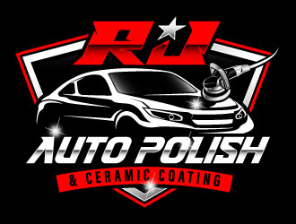 RJ CAR POLISH & CERAMIC COATING logo design by daywalker