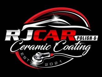 RJ CAR POLISH & CERAMIC COATING logo design by DreamLogoDesign