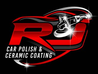 RJ CAR POLISH & CERAMIC COATING logo design by DreamLogoDesign