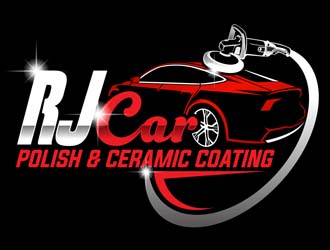 RJ CAR POLISH & CERAMIC COATING logo design by DreamLogoDesign