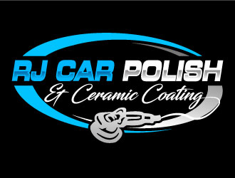RJ CAR POLISH & CERAMIC COATING logo design by Suvendu