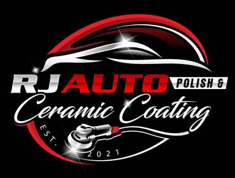 RJ CAR POLISH & CERAMIC COATING logo design by DreamLogoDesign