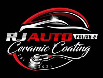 RJ CAR POLISH & CERAMIC COATING logo design by DreamLogoDesign