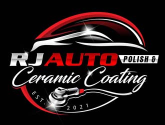 RJ CAR POLISH & CERAMIC COATING logo design by DreamLogoDesign