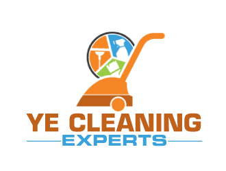 YE Cleaning Experts logo design by ElonStark